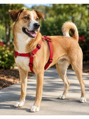 Coastal Comfort Wrap Adjustable Dog Harness Red Medium 14"-20" Neck 20"-30" Girt